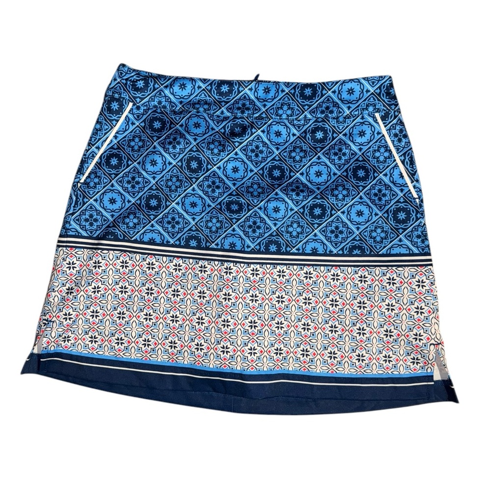 Lady Hagen Blue Patterned Women's Golf Skort Skirt
